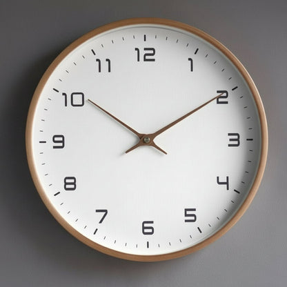 Wooden Wall Clock Minimalist Scandinavian Design Home Decor - LICHTZOONE
