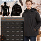 Size chart of ARRIS heated jacket for men