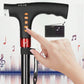 Adjustable Walking Stick with LED Flashlight and Built-In Radio,  Collapsible