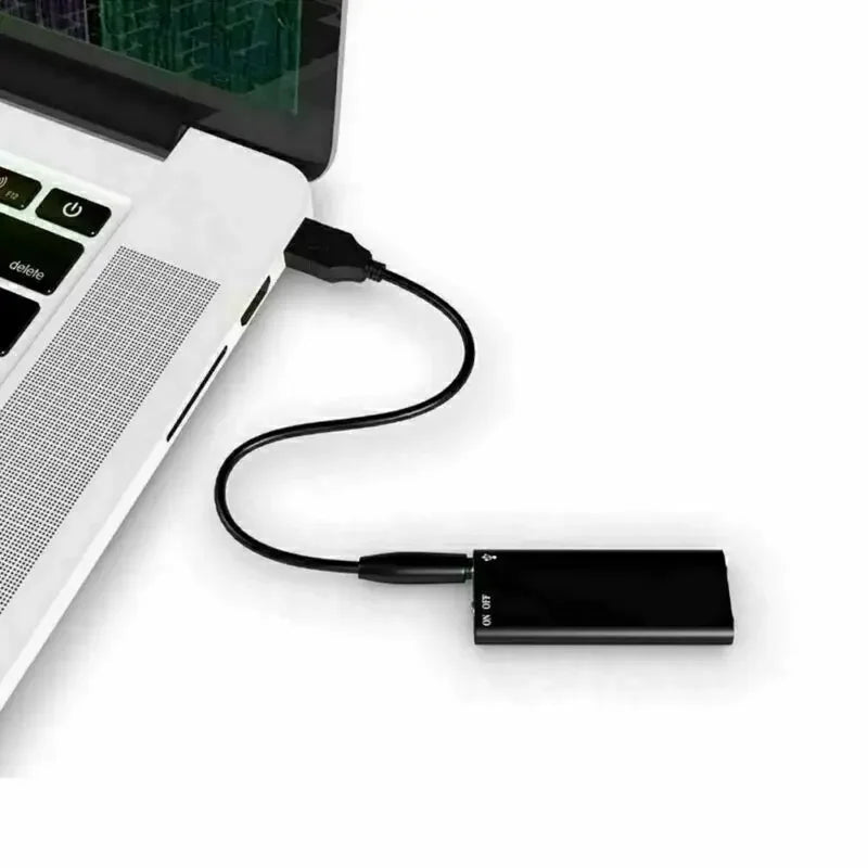 Voice Activated Audio Recorder with 8GB Storage and Magnetic Mount
