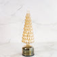 15.4" Micro LED Rotating Glass Tree - Interior Delights
