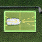 Golf Swing Training Mat with Instant Divot Feedback and Sequined Impact Surface, Portable