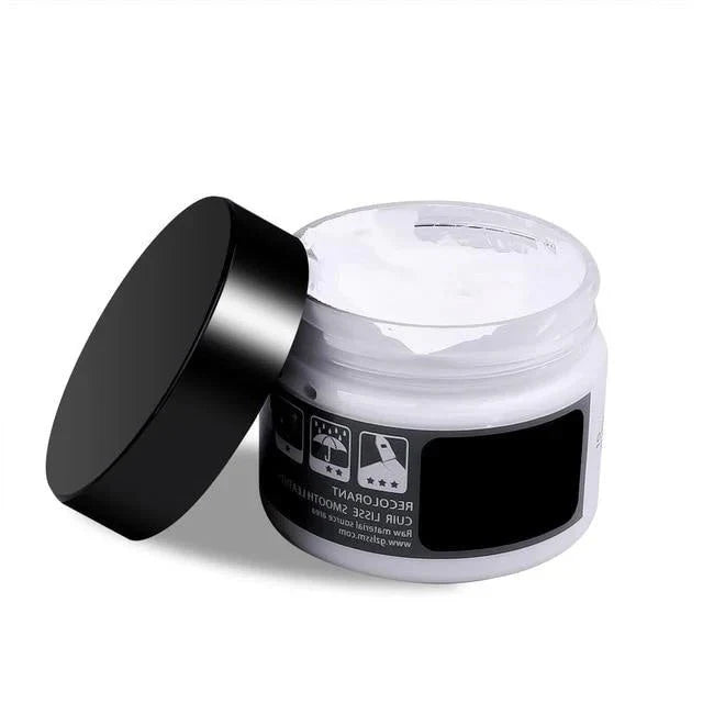 Leather Repair Kit with Gel Compound and Backing Patch, Spatula, Mixing Card