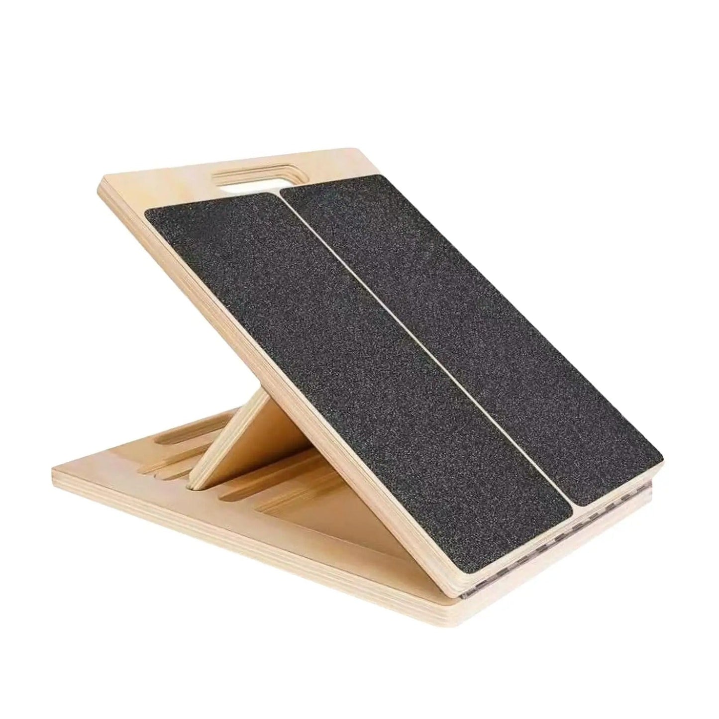 Adjustable Incline Calf Stretcher Board with Textured Grip and Foldable Design
