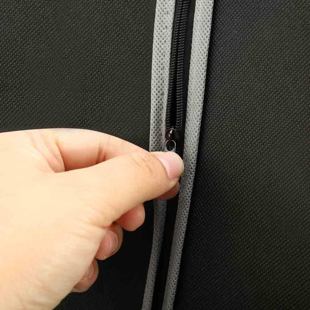 Garment Storage Covers 10 Pack with Full Length Zipper and Clear Window