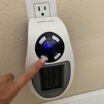 Portable Space Heater with Adjustable Thermostat and 12-Hour Timer, 1500W for 350 Sq Ft