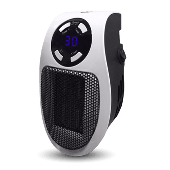 Portable Space Heater with Adjustable Thermostat and 12-Hour Timer, 1500W for 350 Sq Ft