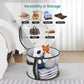 Clear Hat Storage Organizer with Dual Zipper and Reinforced Handles for 5-7 Wide Brim Hats