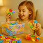 Snowflake Building Blocks with Snap Connection Design and Storage Box