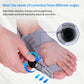 Adjustable Bunion Corrector with 3D Knob Control and Heel Strap, Universal Fit