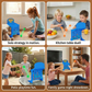 Bouncing Ball Grid Game with Colored Balls and Carrying Case for 2 Players