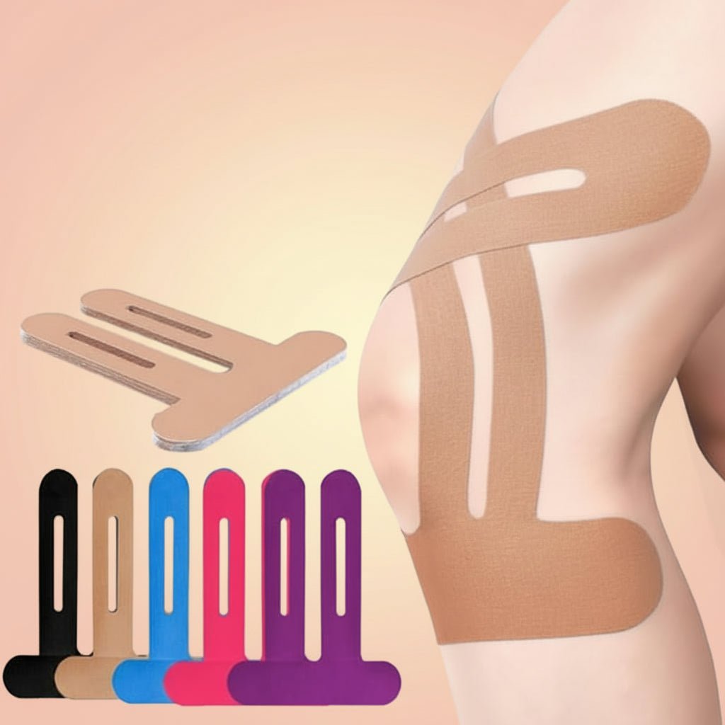 Knee Brace Kinesiology Tape Precut Elastic Support Sports Pain - LICHTZOONE