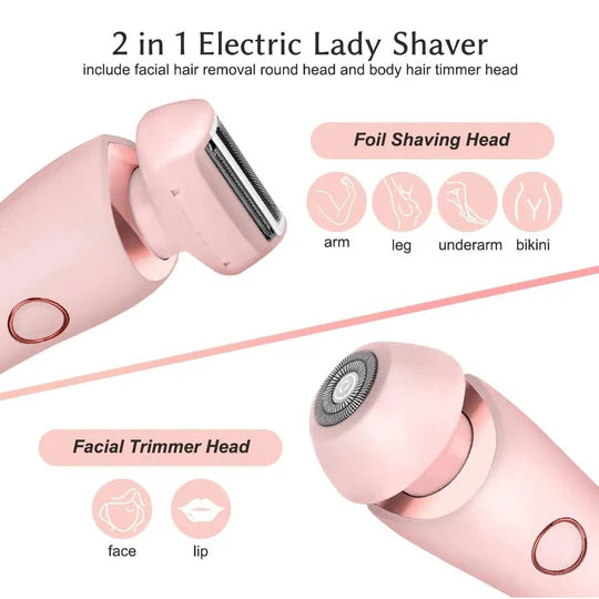 Electric Shaver for Women 3D Floating Foil Wet Dry