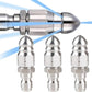 High Pressure Sewer Cleaning Nozzle with Stainless Steel Pointed Tip and Angled Spray Jets
