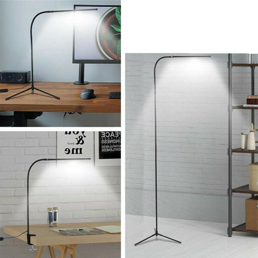 LED Floor Reading Lamp with Adjustable Head and Dual Brightness, 1000 Lumens