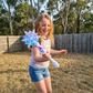 Glowing Snowflake Wand with Light Effects for Children Dress Up Play