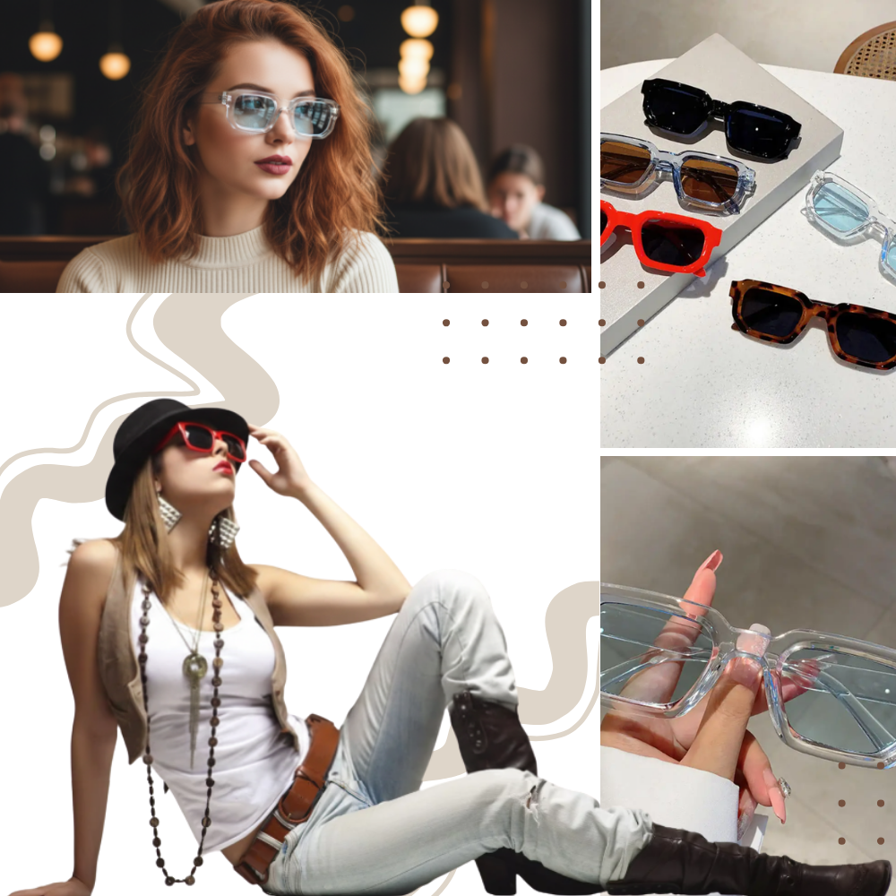 Bold Energy Rectangle UV Sunglasses  - Ozerty