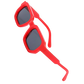 Bold Energy Rectangle UV Sunglasses  -Red Grey - Ozerty