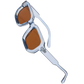 Bold Energy Rectangle UV Sunglasses  -Transparent Tea - Ozerty