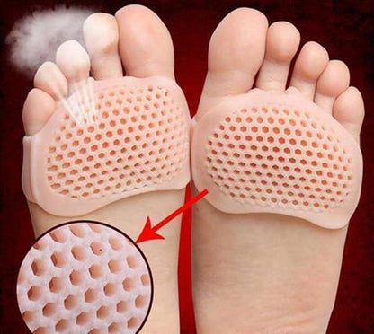 Metatarsal Gel Pads with Ventilated Construction and Adhesive Backing, Set of 2