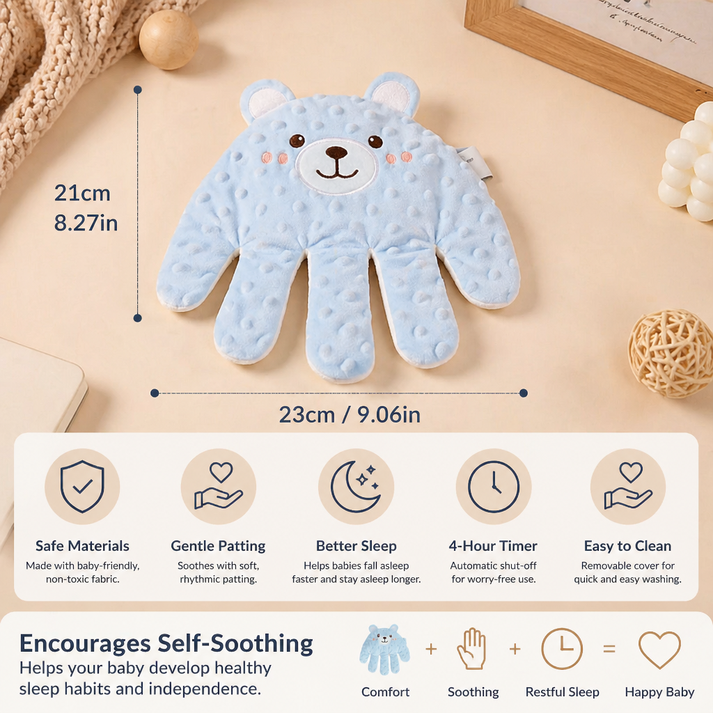 Rhythmic Baby Patting Device with Battery Operation for Infant Sleep Support