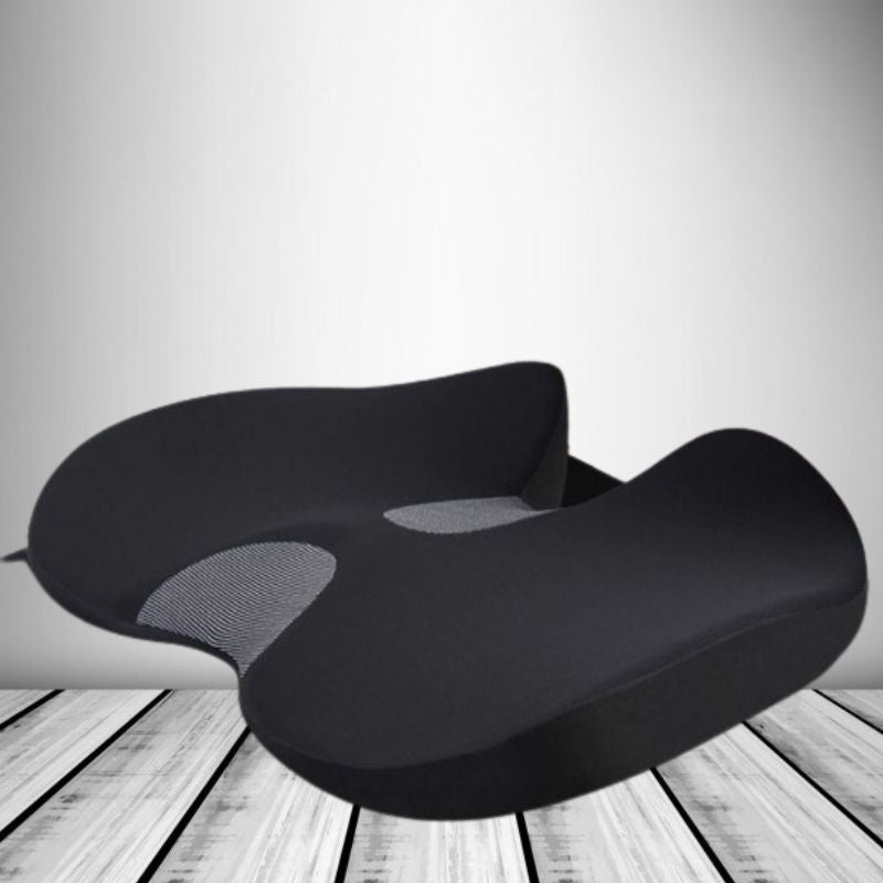 Memory Foam Car Seat Cushion with U-Shaped Tailbone Cutout and Machine Washable Cover
