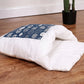 Enclosed Cave Cat Bed with Built-In Pillow and Plush Fabric