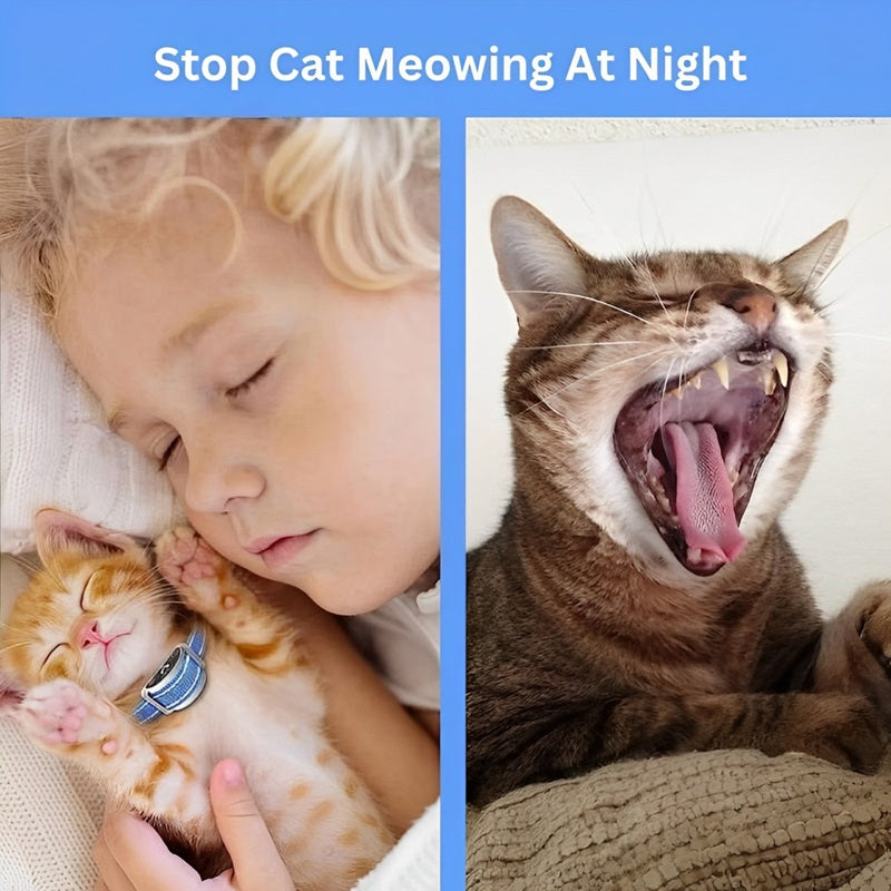 Cat Training Collar with Vibration Detection and Remote Control