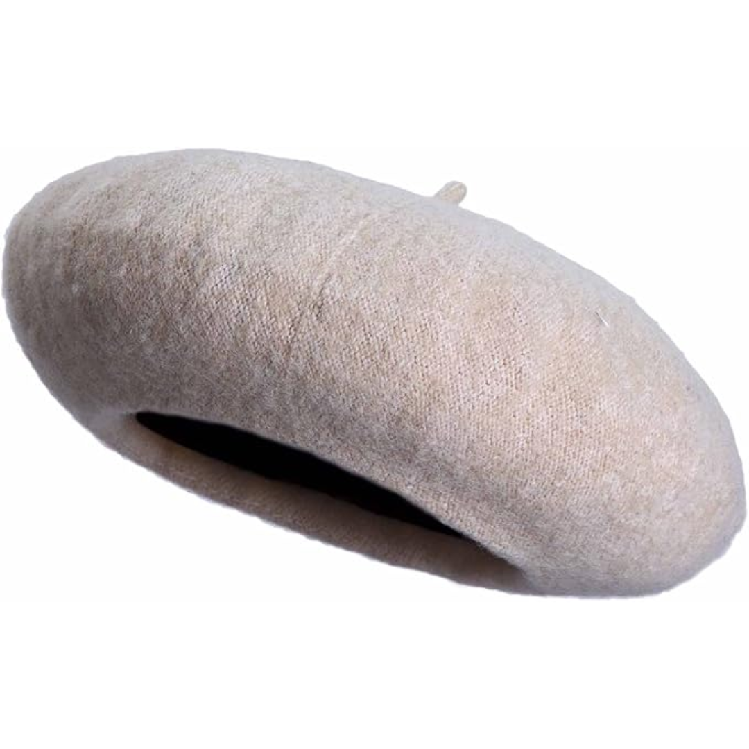 Classic French Wool Beret – Evelyne-Dark Green-Nora Luxe