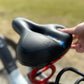 Gel Bike Saddle with Ergonomic Design and Rear Reflector, Waterproof Breathable