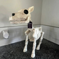 Skeleton Farm Animal Resin Decoration with Carved Bone Details and Weather Resistance