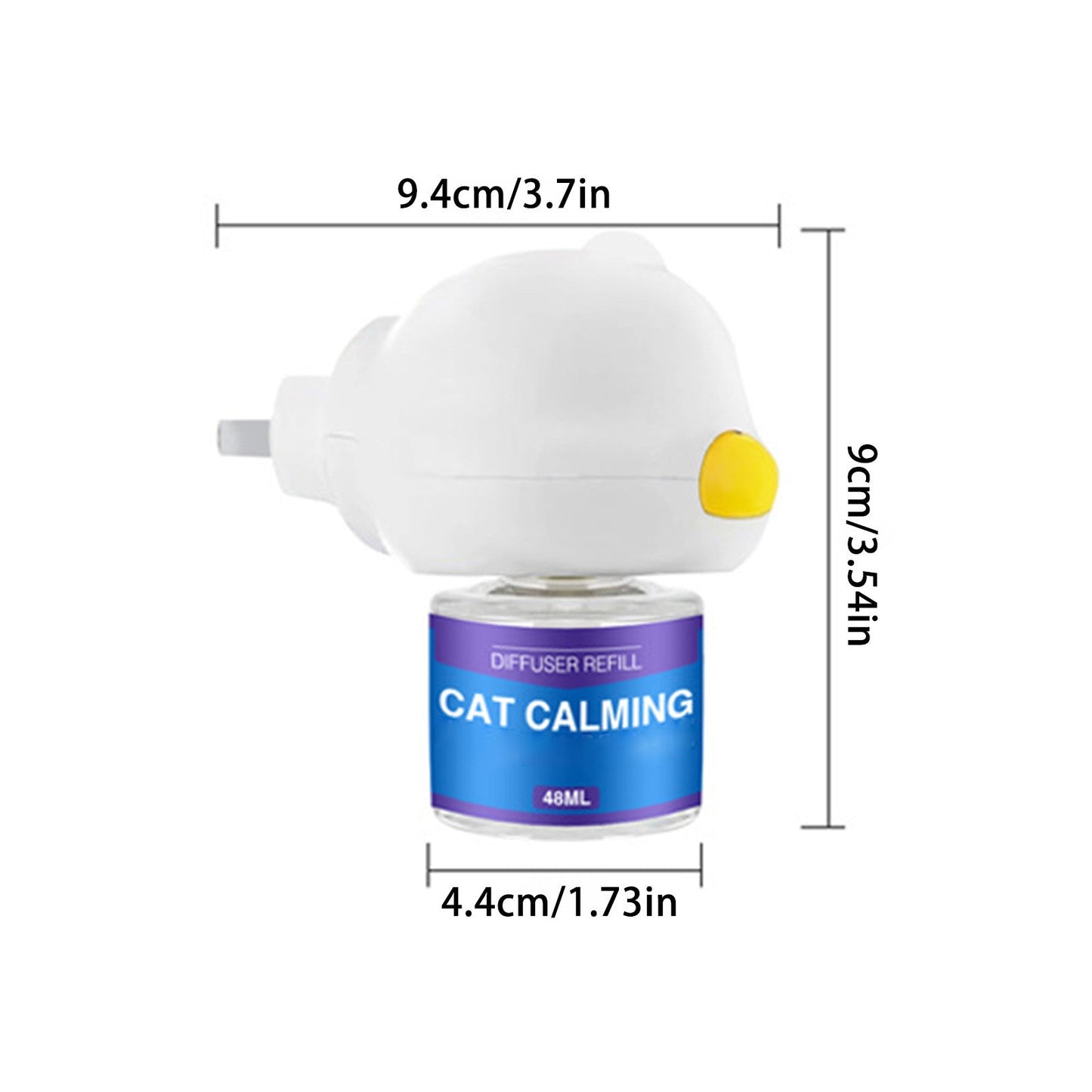 Pheromone Diffuser for Anxious Pets with Plug-In Operation and 60-Day Refill Supply