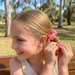 Spiral Hair Tie Set with Flower and Heart Designs for Kids