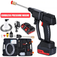 Portable Pressure Washer with Dual Rechargeable Batteries and Multiple Nozzles