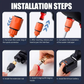 Portable Pressure Washer with Dual Rechargeable Batteries and Multiple Nozzles