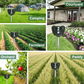 Solar Bird Repeller with Ultrasonic Sound and LED Flashing, 30ft Detection Range