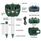 Solar Bird Repeller with Ultrasonic Sound and LED Flashing, 30ft Detection Range