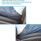 Memory Foam Seat Cushion with 3.5-Inch Lift and Pressure-Reducing Contour, Removable Cover