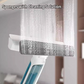 Telescopic Window Cleaner with 10-Inch Dual Head and 51-Inch Pole, Refillable Tank