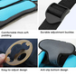 Car Seat Cushion for Kids with 5-Point Harness and Breathable Mesh, Foldable Non-Slip Base