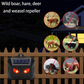 Ultrasonic Animal Repellent with Solar Charging and LED Flash, Set of 2
