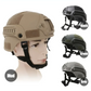 Protective Helmet with ABS Shell and Side Rail Mounts for Airsoft Training