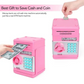 Electronic Piggy Bank for Kids with Auto Bill Intake and Dual Lock, Bilingual Audio