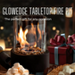Ethanol Tabletop Fireplace with Glass Cylinder and Flame Snuffer