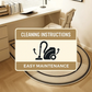 Chair Mat for Hardwood Floors with Non-Slip Backing and Short-Pile Velour, 35x24 in