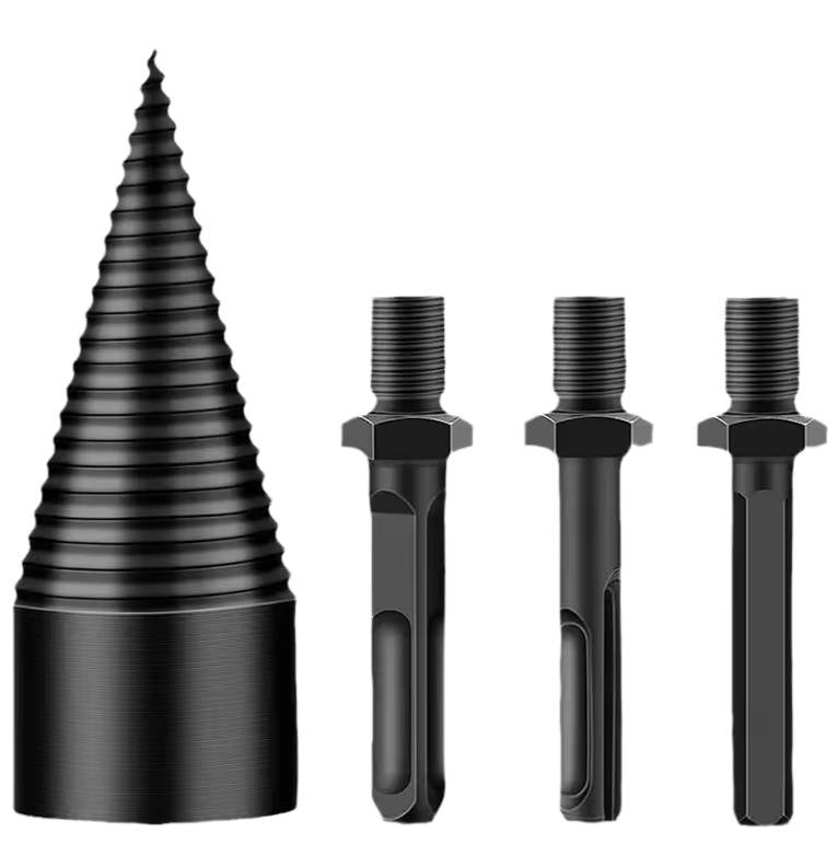 Drill Bits for Wood, Shank Firewood Splitting Drill Bit Works with Any Drill