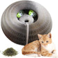 Interactive Cat Scratcher with Ball Track and Magnetic Panels