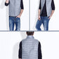 Down Fill Vest with Water Resistant Shell and Stand Up Collar, Packable