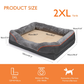 Dog Bed with Orthopedic Foam and Raised Cushioned Walls, Machine Washable Cover