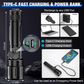 High-Output Handheld Flashlight for Outdoor and Emergency Use